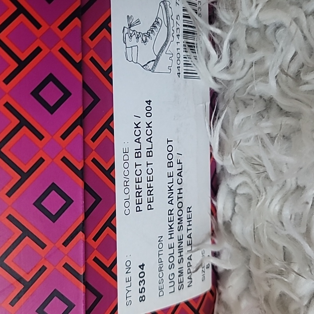 💣 TORY BURCH💣Black Leather Combat Lug Boots - Picture 14 of 15